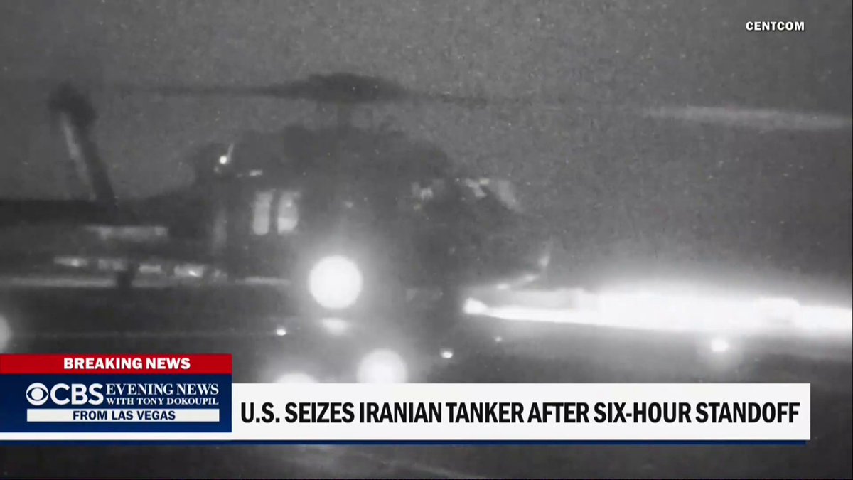 President Trump says an Iranian cargo ship that tried to bypass the U.S. blockade in the Strait of Hormuz is now in U.S. custody. U.S. officials tell Charlie D'Agata a Marine team is searching about 5,000 containers aboard the vessel, though its cargo remains unclear.