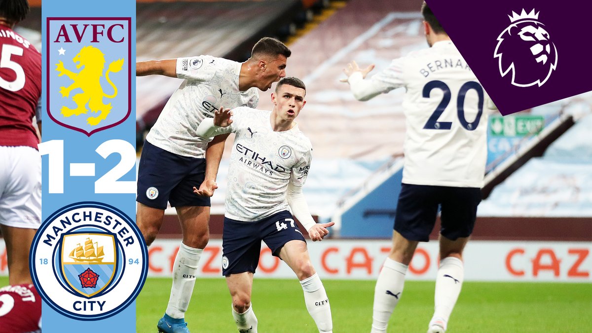 #OnThisDay: Aston Villa 1-2 #ManCity [2021] ⚽️ [1'] John McGinn - ⚽️ [22'] Phil Foden ⚽️ [40'] Rodri