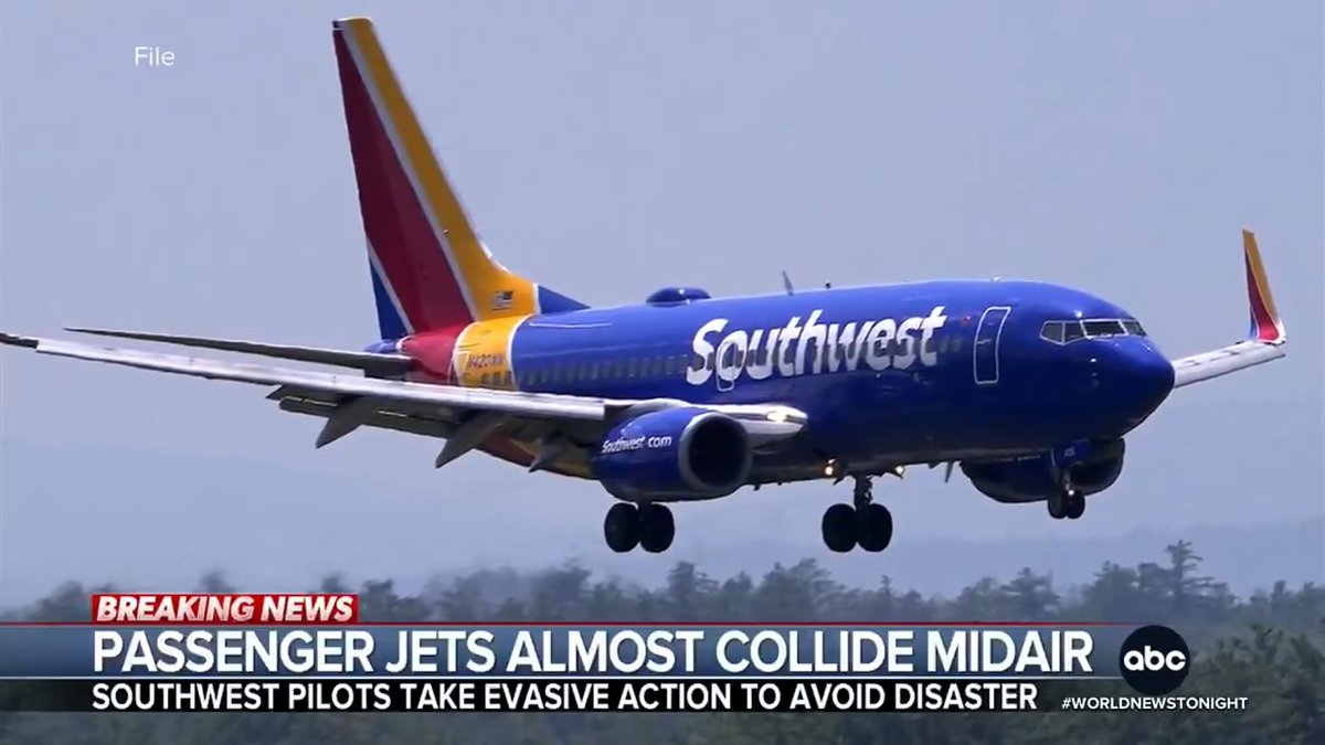 Two Southwest planes near Nashville were forced to take evasive action after flying within 500 feet of each other. Data shows air traffic control accidentally turned one jet into the path of the other as the second jet was taking off. Gio Benitez reports.
