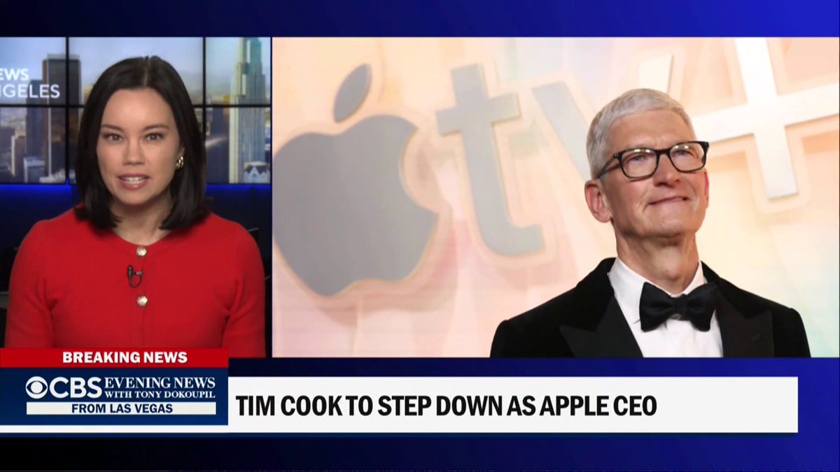 Tim Cook will step down as Apple's CEO later this year and be replaced by John Ternus, a senior vice president of hardware engineering, the technology company announced.