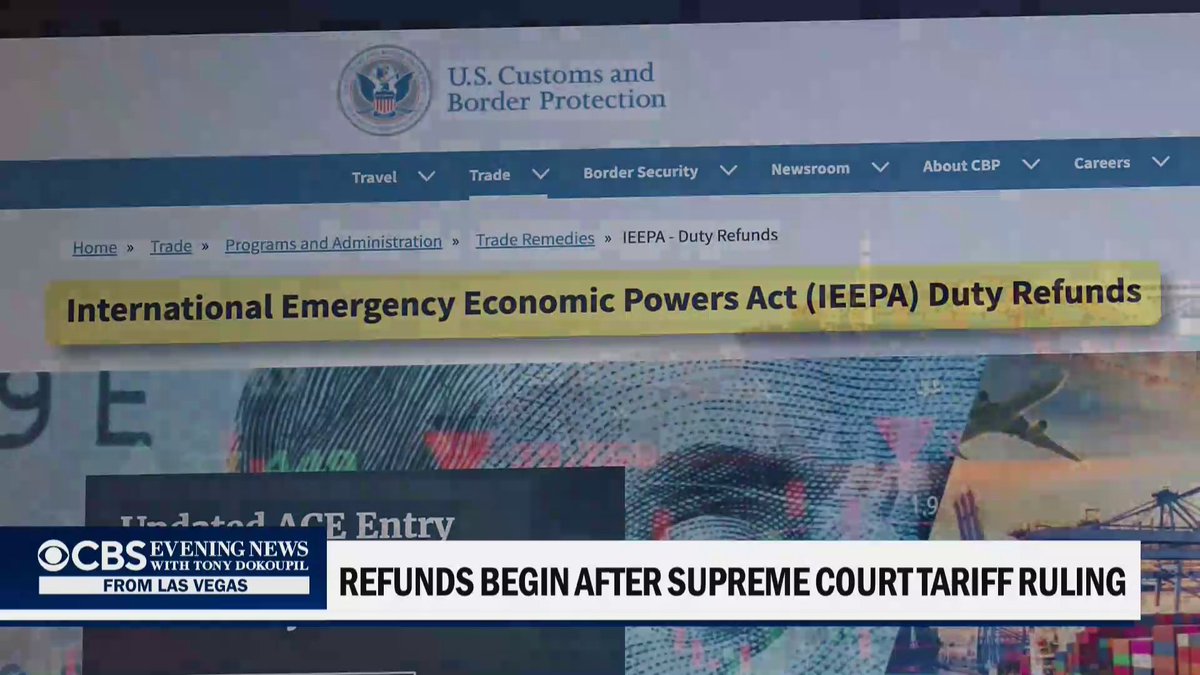 Starting today, businesses can request refunds for tariffs deemed illegal by the Supreme Court through the Trump administration’s newly launched online portal. But @JoLingKent reports some are already facing obstacles getting their money back.