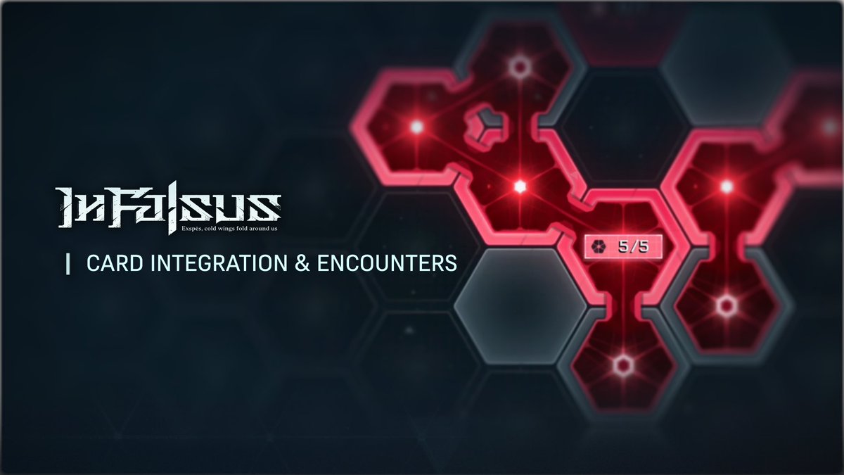 Showcasing a closer look at Card Integration and Encounters: Cards are key to overcoming the many challenges faced throughout In Falsus, including Scenario Encounters. A sneak peek awaits in the demo content update, releasing April 22! #infalsus
