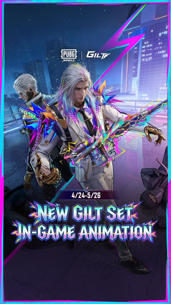 New Multiverse Detective Glit Set coming soon! The set features two forms with distinct colors, materials, and effects, paired with an advanced upgradable AMR! Event Period: 4/24–5/26 Download Now: #PUBGMGILTSETB430 #PUBGMSETS430 #PUBGMOBILE #PUBGMSETS