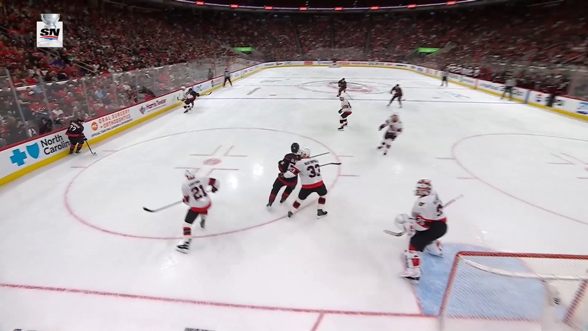 WE CANNOT BELIEVE LINUS ULLMARK KEPT THIS OUT 🤯 #StanleyCup 🇺🇸: ESPN 2 🇨🇦: Sportsnet &amp; TVA Sports