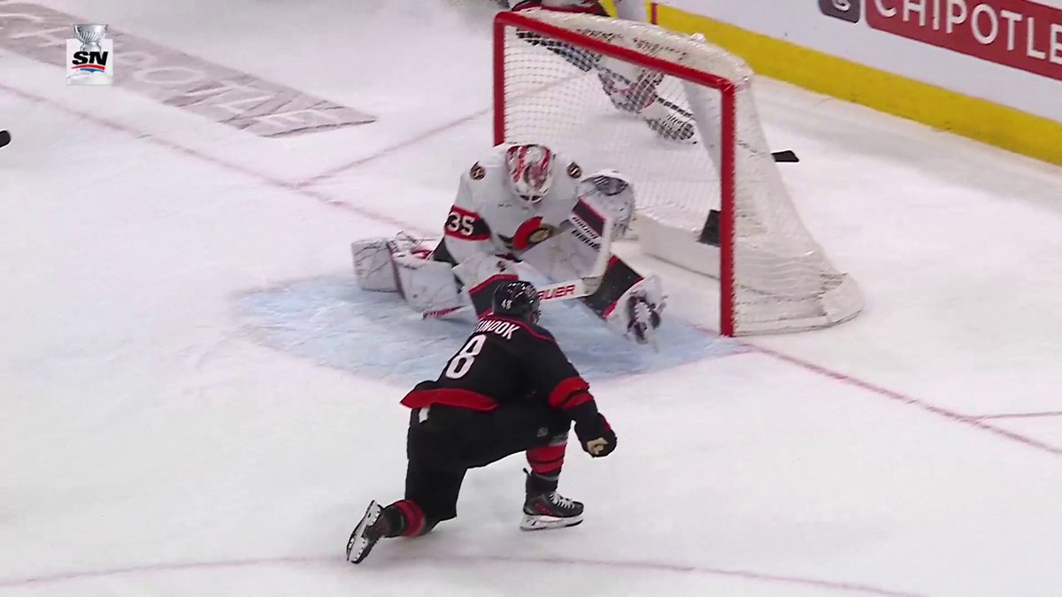 ANOTHER UNBELIEVABLE SAVE BY LINUS ULLMARK!!! 😮 #StanleyCup 🇺🇸: ESPN 2 🇨🇦: Sportsnet & TVA Sports