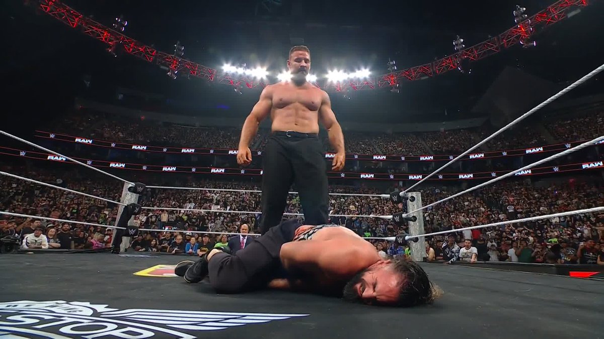 Message. Sent. This is a completely different Bron Breakker... 😳 Bronson Steiner | #RawAfterMania