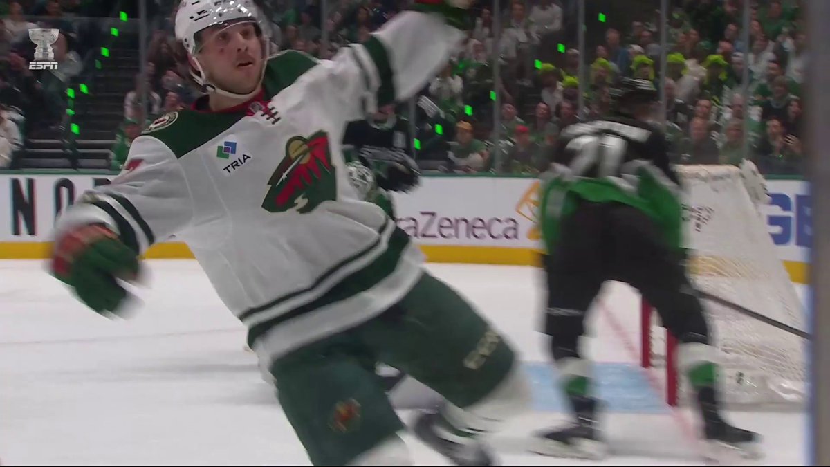QUINN HUGHES FINDS BROCK FABER FOR HIS FIRST CAREER #STANLEYCUP PLAYOFF GOAL!!! 🙌 NHL x MassMutual