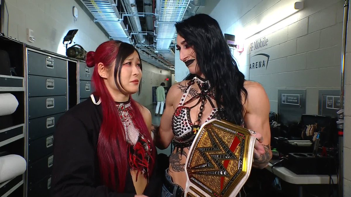 Say it ain't so. 😭😭😭 IYO SKY and RheaRipley_WWE have gone their separate ways... LIV Morgan | #RawAfterMania