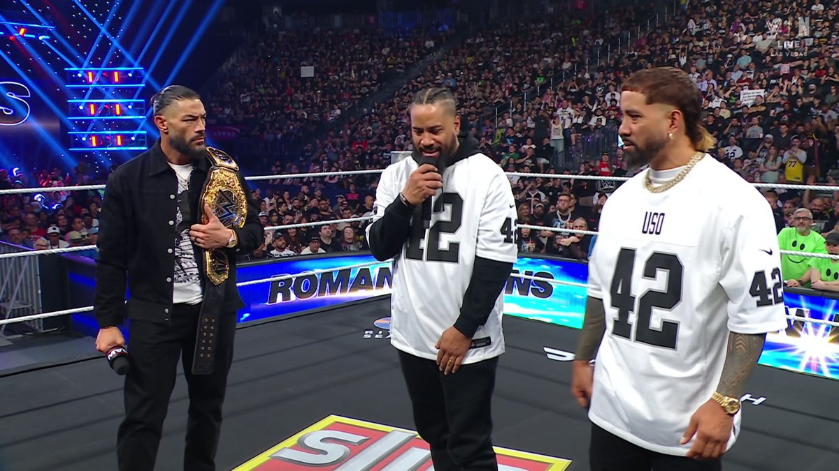 Roman Reigns to The Usos: “I’m not asking you to serve me. I’m asking you to be my blood and stand with me.” Jimmy Uso: “You’ll always be our tribal chief.” #WWERaw