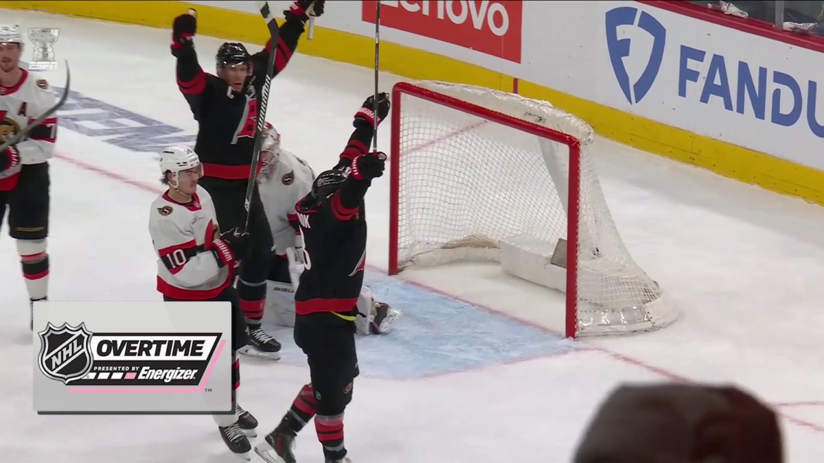 JORDAN MARTINOOK WINS IT IN DOUBLE Energizer OVERTIME! 🌪️ #StanleyCup