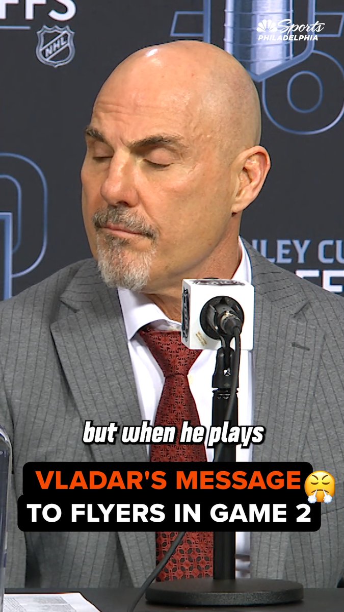 Dan Vladar's message to the Flyers in Game 2 is everything.