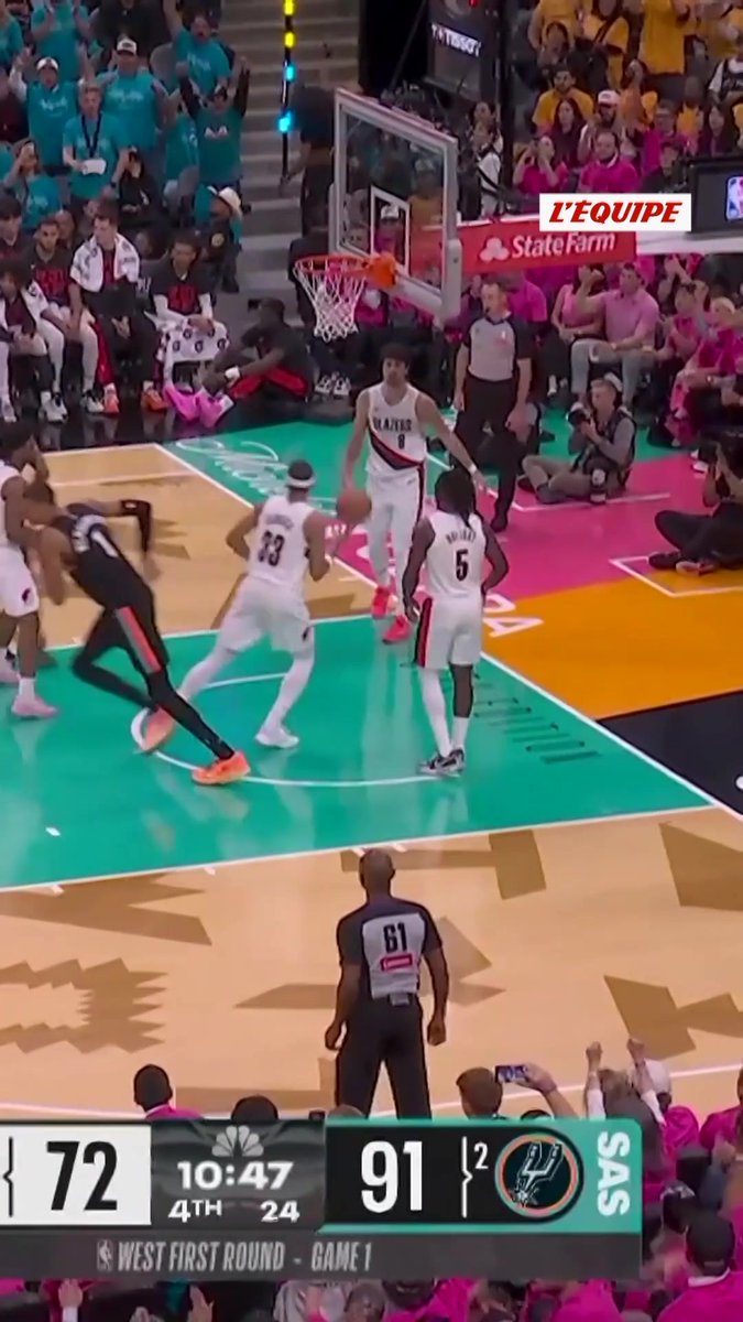 Le dunk de Rudy Gobert sur Nikola Jokic en fin de ce match 2 remporté par les Wolves sur le parquet des Nuggets