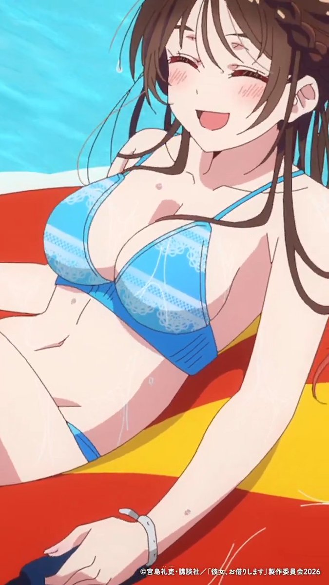 「この期に及んでなに見惚れてんだ！」 満足度50「レンタルの彼女-カリカノ-」より切り抜き！🎥 DMM TV、dアニメストアほかにて配信中✨ 感想の投稿は #彼女お借りします で！💬 次回・満足度51は、 📺4/24(金)深夜1:53～、TV放送！ 💻4/22(水)22:00～、地上波2日間先行・最速配信！