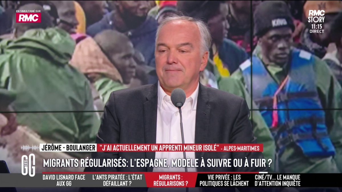 📝 "Je ferais tout pour régulariser mon apprenti ivoirien." 📞 Jérôme, boulanger, au 3216 : "On n'a pas le choix. Les jeunes Français ne veulent plus travailler dans le bâtiment, dans le nettoyage, dans le service à la personne. Ils ne font que se plaindre." #GGRMC