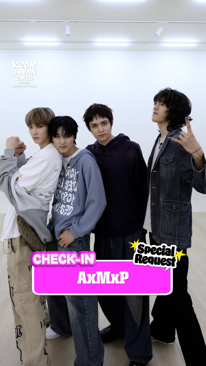 [#KCONJAPAN2026] #AxMxP CHECK-IN AxMxP is finally hitting the KCON stage! KCONer please look forward to it! Arigathanks🙏 Comment your answers to the artist's special request 👇 The more comments there are, a special reward awaits! 👀✨ ときめきいっぱいのAxMxP初KCON！ KCONer、たくさんの応援よろしくね Arigathanks 🙏 アーティストの特別なリクエストに答えて、コメントしてね👇 コメントが増えるほど、スペシャルな特典が待ってるよ！👀✨ 설렘 가득 AxMxP의 첫 KCON! KCONer, 많은 관심 요로시쿠네 Arigathanks 🙏 아티스트의 특별한 요청에 대한 답을 댓글로 남겨주세요! 👇 댓글이 많아질수록 특별한 보상이 기다리고 있어요! 👀✨ - KCON JAPAN 2026 MAY 8-10 Makuhari Messe Let's #KCON