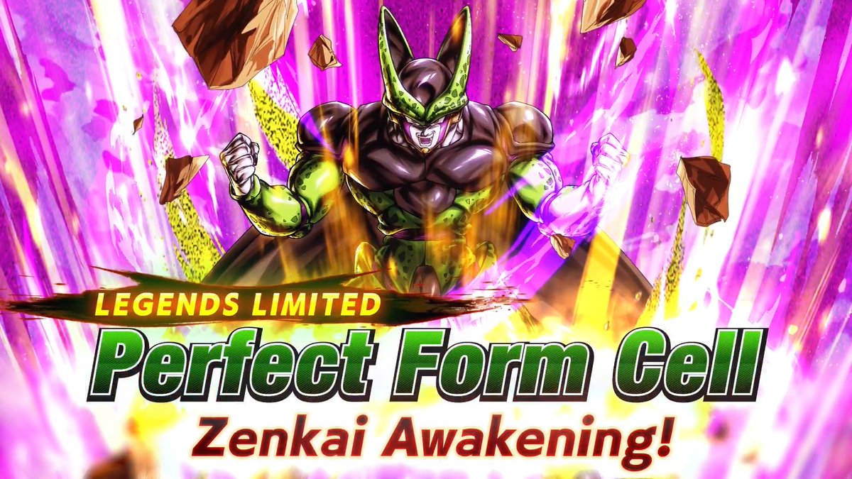 [Zenkai Awakening Info!] LEGENDS LIMITED Perfect Form Cell's Zenkai Awakening arrives tomorrow! Get Awakening Z Power from ZENKAI Rush Battle and Missions! #DBLegends #DragonBall