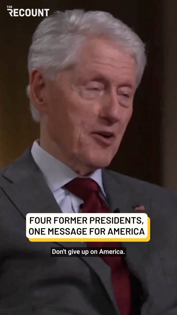 4 of our living presidents (minus Trump) have advice for surviving the next 250 years: Clinton: “Don’t give up on America.” Bush: “Be a citizen, not a spectator.” Obama: “Extend respect...to our fellow citizens.” Biden: “We’re not as nearly as divided as we’re being portrayed.”