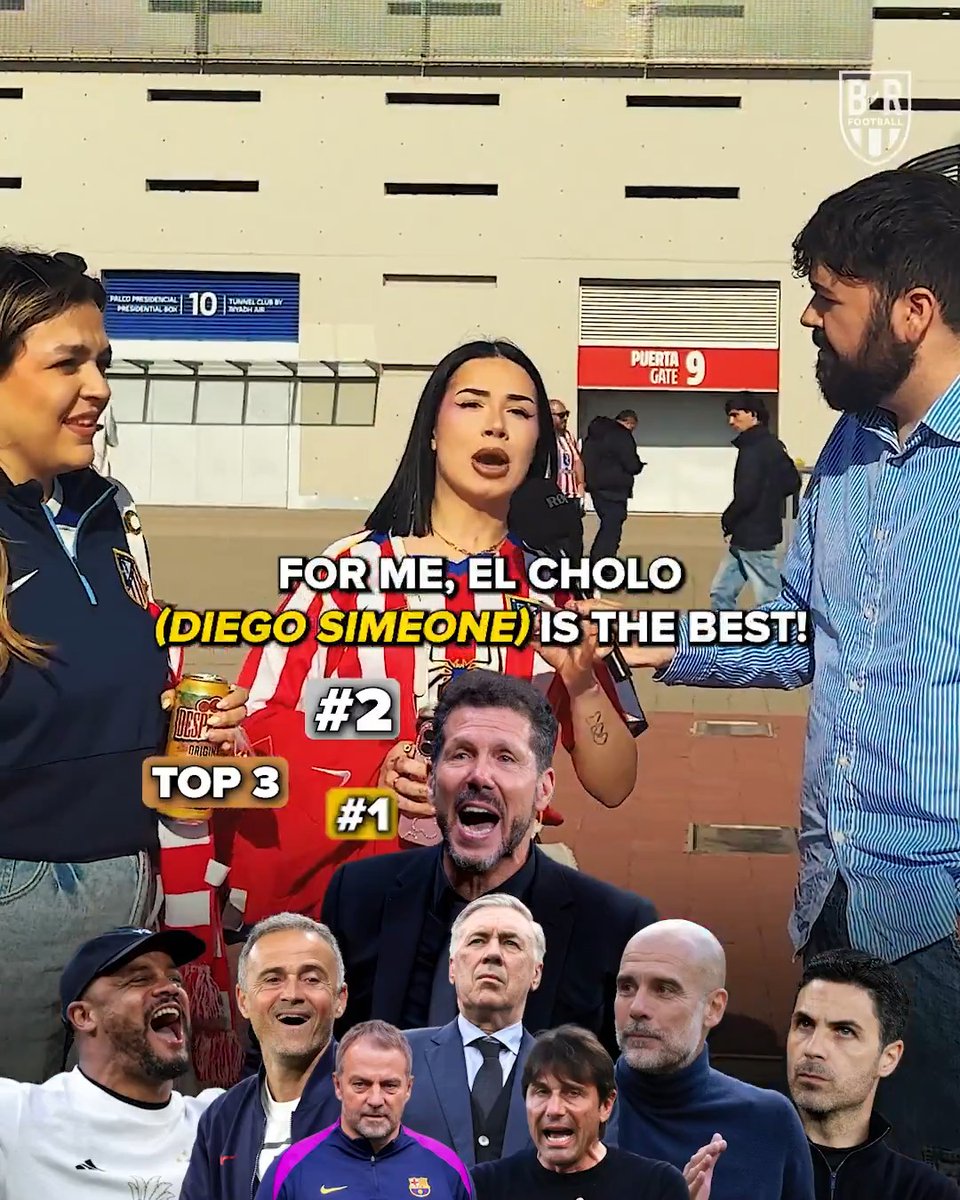 Atleti fans believe Diego Simeone is one of the best coaches in the world ❤️🤍 (w/ Andrés Arencibia 🇮🇨🗞️)