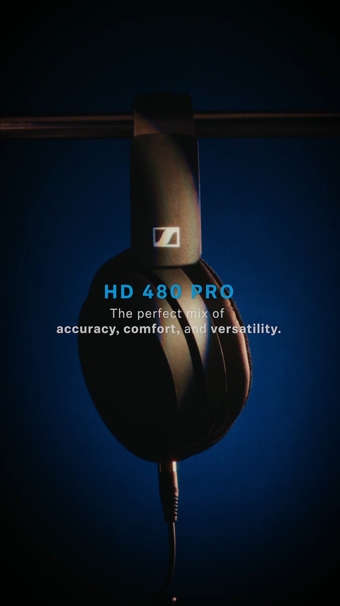 Hear nothing but the truth in every session with our new #HD480PRO closed‑back headphones 👉 designed for recording, tracking &amp; monitoring. Now available ➡️