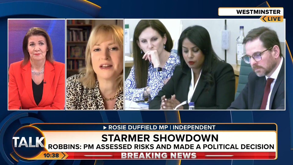 🚨Independent MP (ex-Labour) Rosie Duffield says Keir Starmer "just needs to resign". "The entire country has been telling him that, pretty much from day one. He's never been popular!" Julia Hartley-Brewer | Rosie Duffield MP