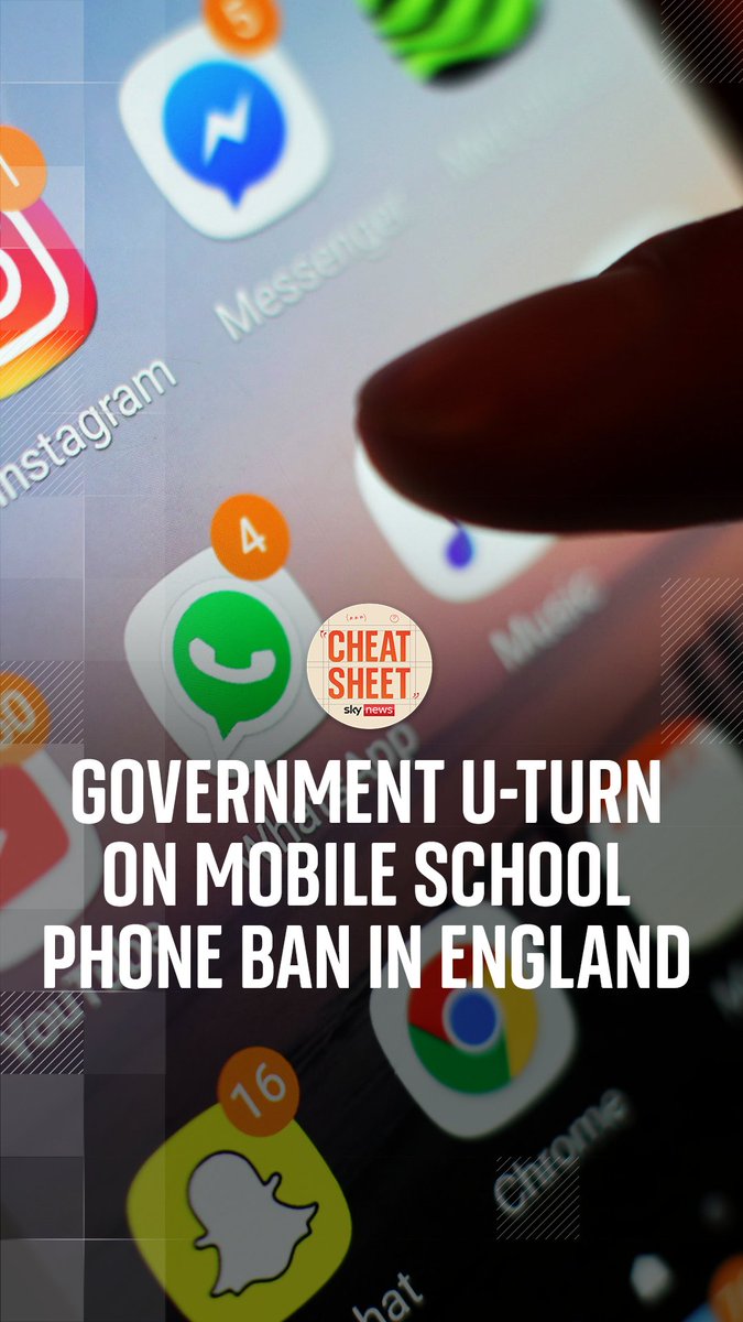 The govt has announced another U-turn, this time on banning mobile phones in schools in England. The prime minister had previously resisted an outright ban. Sophy Ridge &amp; Wilfred Frost consider the potential consequences of the move. Listen here: