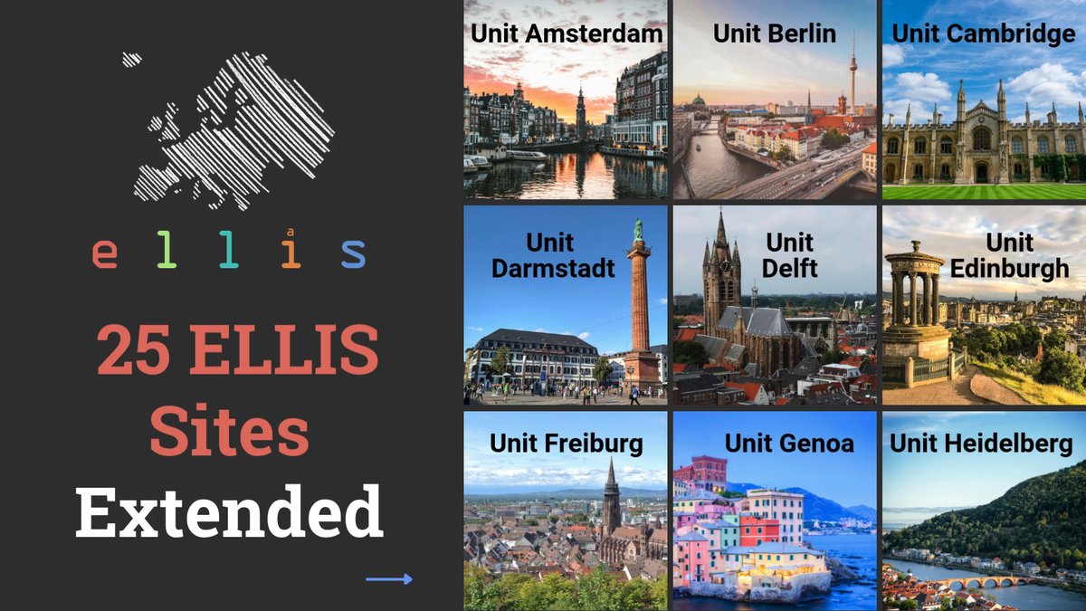 🎉 25 ELLIS Units have been successfully extended! Following our five-year reapplication process, we celebrate the sustained excellence these Units bring to European AI research. Congratulations to all! 👏 📖 Get more details: