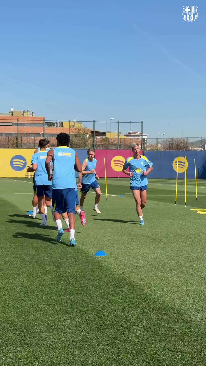 This is how the team trains ahead of the match against Celta 💪