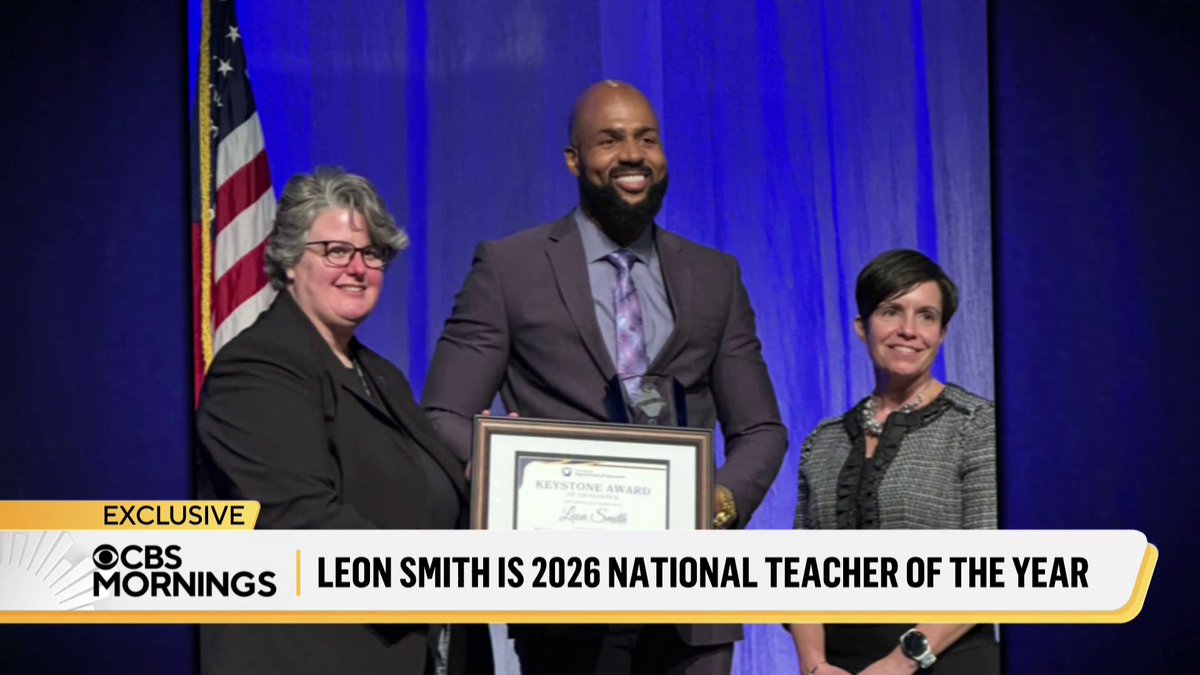“It just means everything”: Congratulations to the National Teacher of the Year, Leon Smith, a social studies educator at Haverford High School in Havertown, Pennsylvania! Mr. Smith, who also coaches the school’s freshman basketball team, gets a surprise from a very special basketball legend, whom he’s long looked up to.
