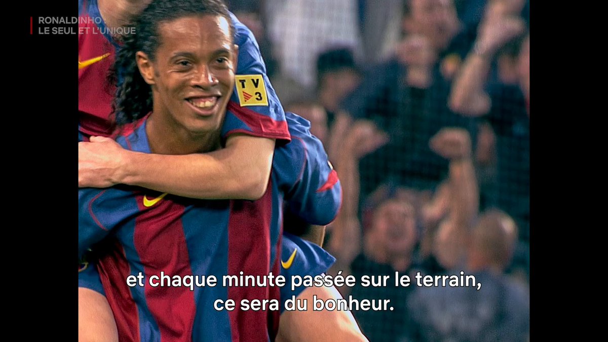 Premier but de la carrière de Lionel Messi ? Passe décisive de Ronaldinho. La série documentaire RONALDINHO : LE SEUL ET L’UNIQUE, c’est dispo.