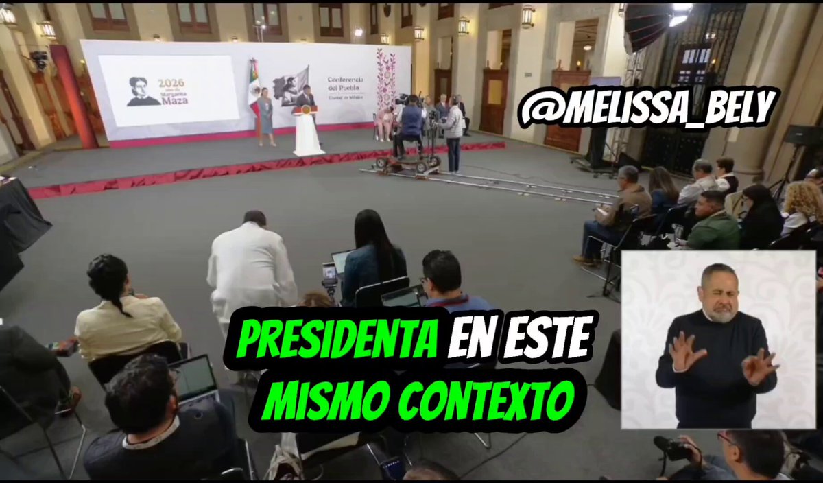 ¡ QPM ! Escuchen a este palero: - Presidenta... se dice que lo sucedido en Teotihuacán fue para DESESTABILIZAR su gobierno por la sensación de paz que hay en el país... - Si, es que estaba influenciado por lo sucedido en otros países... ¡ HDP ! Así el CINISMO... 👇