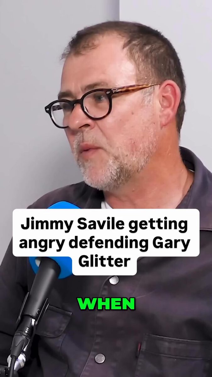 Jimmy Savile getting angry defending Gary Glitter