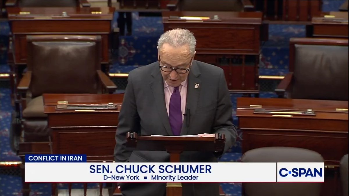 Sen. Schumer: "Trump has backed himself in a corner, and he knows it…Trumps says everything is 'perfect'. What planet is he on? It's absurd, it's an insult to the American people."