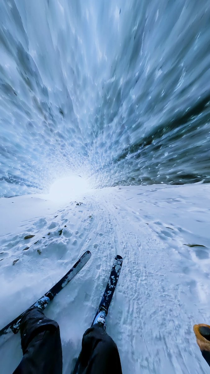Coolest ski run ever? 🧊 Shot on our True 8K 360 camera, #GoProMAX2. ⛷️ Lukas Sklenarik 🏆 $500 GoPro Award #GoPro #GoProSnow #Ski #POV