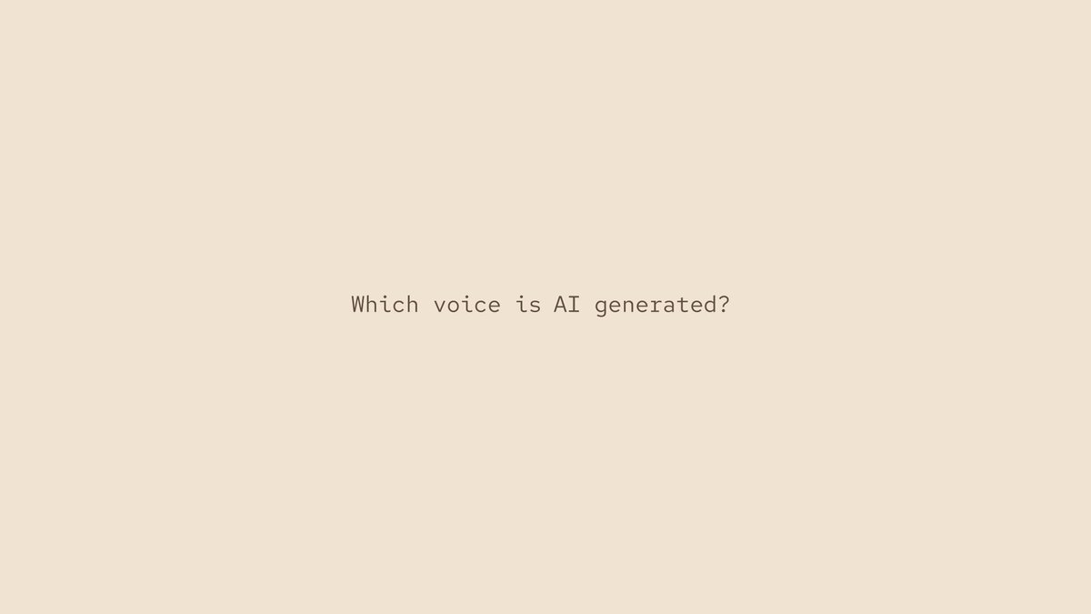 MAI-Voice-1 exports flawless audio in record speed. Can you tell the difference between the real recording and our model? Drop your best guess. Try it today.