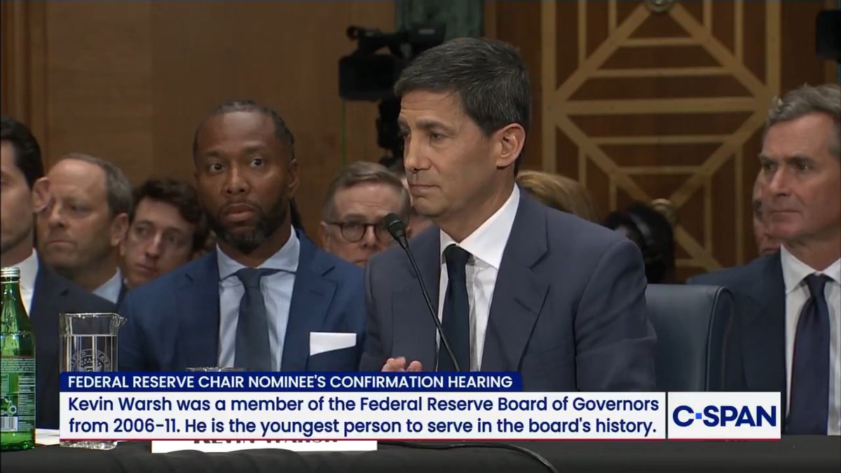 .Senator Ruben Gallego: "You said to Sen. Kennedy that President Trump never demanded you to cut interest rates…Is that your sworn testimony?" Fed chair nominee Kevin Warsh: "It is." Gallego: "Someone here is lying then, it's either you or President Trump."