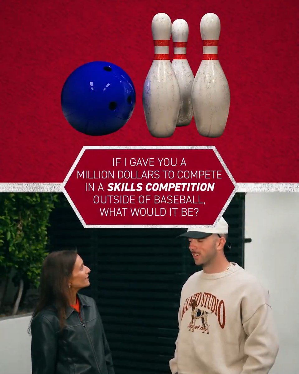 "Anybody but Mookie right now, I think I could take them." Los Angeles Angels star Zach Neto hits the lanes every day in the offseason and bowled a 297 this year!