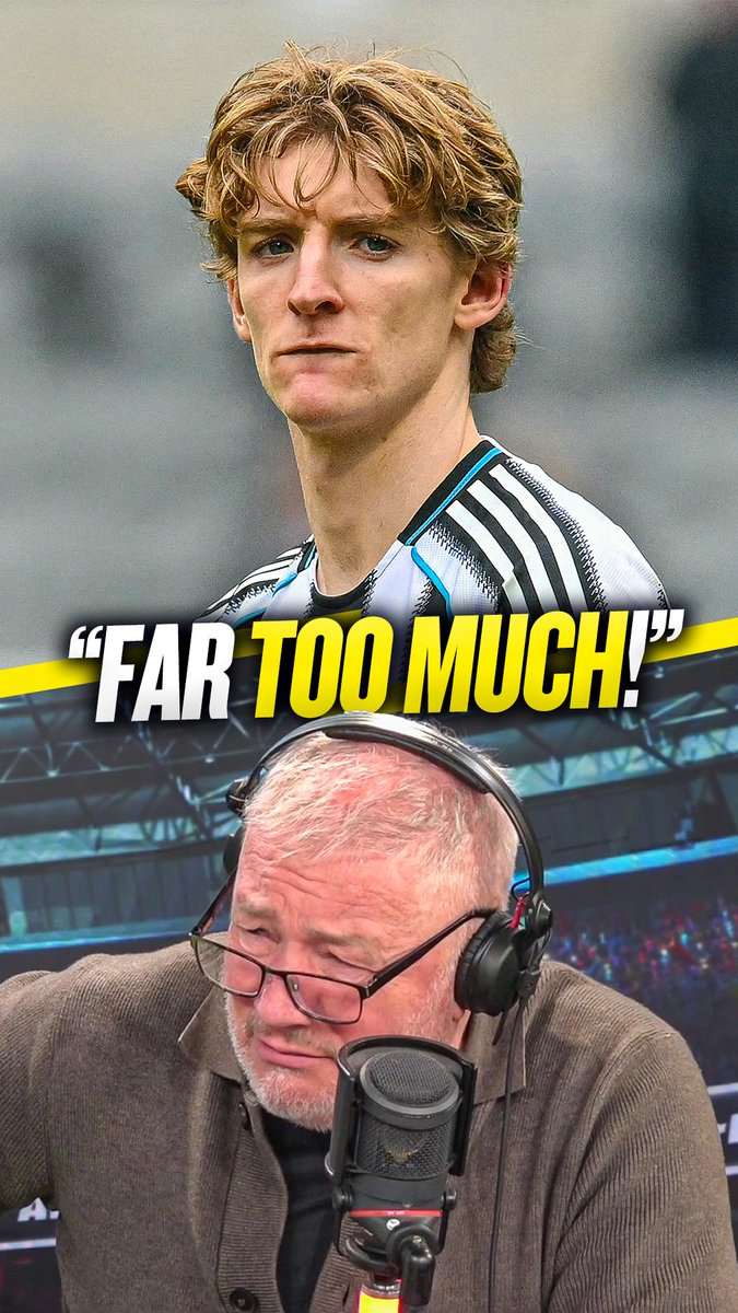 🤯 "£75m? Far too much!" 🤷♂️ "Good player, but hasn't shown any level of consistency in the league!" Ally McCoist cannot believe #NUFC think Anthony Gordon is worth £75 million, amid interest from Bayern Munich! 💰
