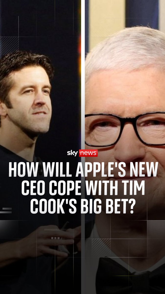 John Ternus has been announced as the new CEO of Apple, but how will he cope with his predecessor Tim Cook's big AI bet? Sky's Rowland Manthorpe explores the big challenge facing the new Apple CEO