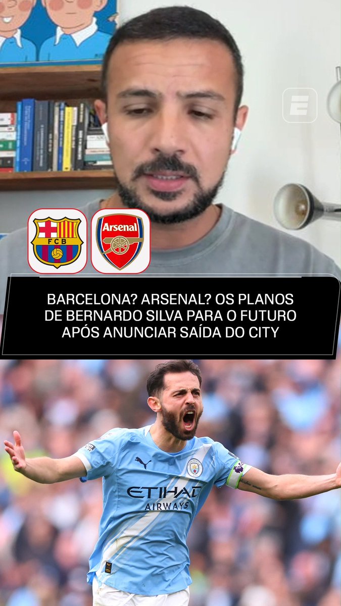 🚨 ESPN Brasil: Arsenal are interested in signing Bernardo Silva at the end of the season. 🇵🇹