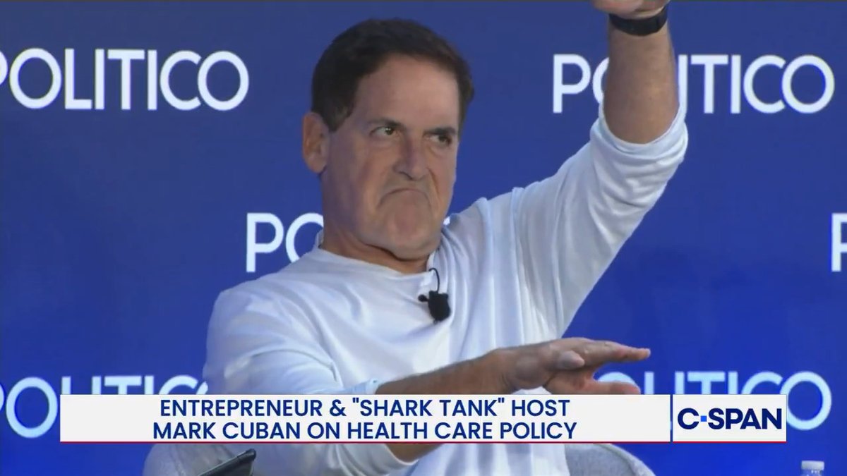 Mark Cuban (Mark Cuban): "The biggest pharmaceutical manufacturers, brand manufacturers in this country are more afraid of the the PBM/insurance companies than they are of president and it's not even close."