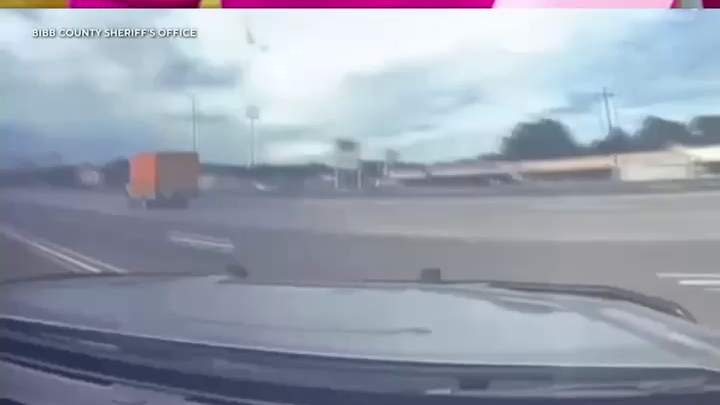 A wild police chase in Georgia was caught on video before the driver was arrested and taken to the hospital.