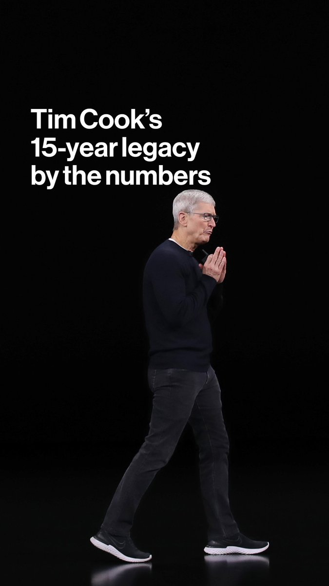 Tim Cook took Apple to unprecedented heights during his 15-years at the top Tom Mackenzie looks at his legacy in numbers