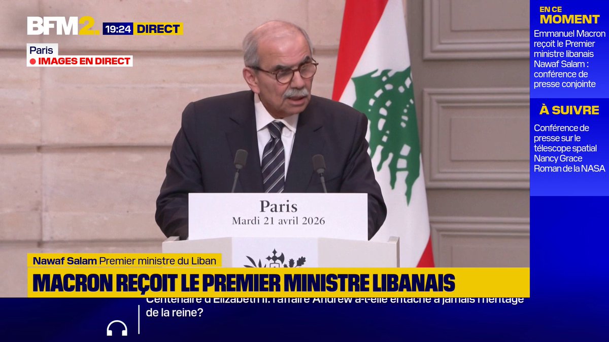 "Le Liban a besoin de 500 millions d'euros pour faire face à la crise humanitaire", déclare le Premier ministre, Nawaf Salam #BFM2