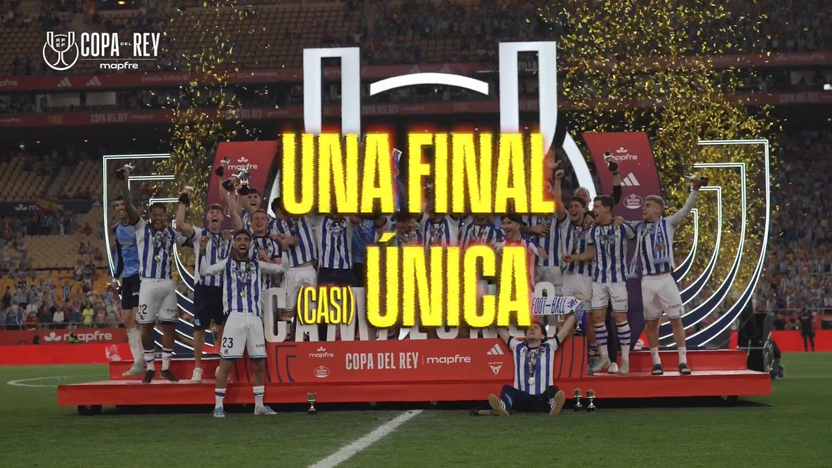 Una 𝗳𝗶𝗻𝗮𝗹 (casi) única. 1987. 2026. 💫 Atlético de Madrid, Real Sociedad Fútbol... y la 𝗺𝗮𝗴𝗶𝗮 de la #CopaDelReyMapfre.