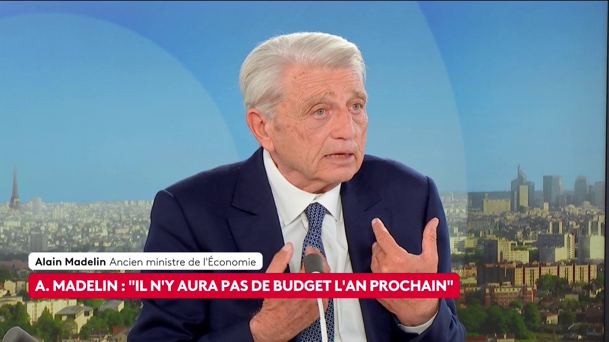 🔴 🗣️ Élection présidentielle 2027 : "J'espère avoir un rôle avec quelques amis pour essayer de mettre dans le débat public des bonnes idées sérieuses", indique l'ancien ministre de l'Économie Alain Madelin (Alain Madelin). #ToutEstPolitique #Canal16