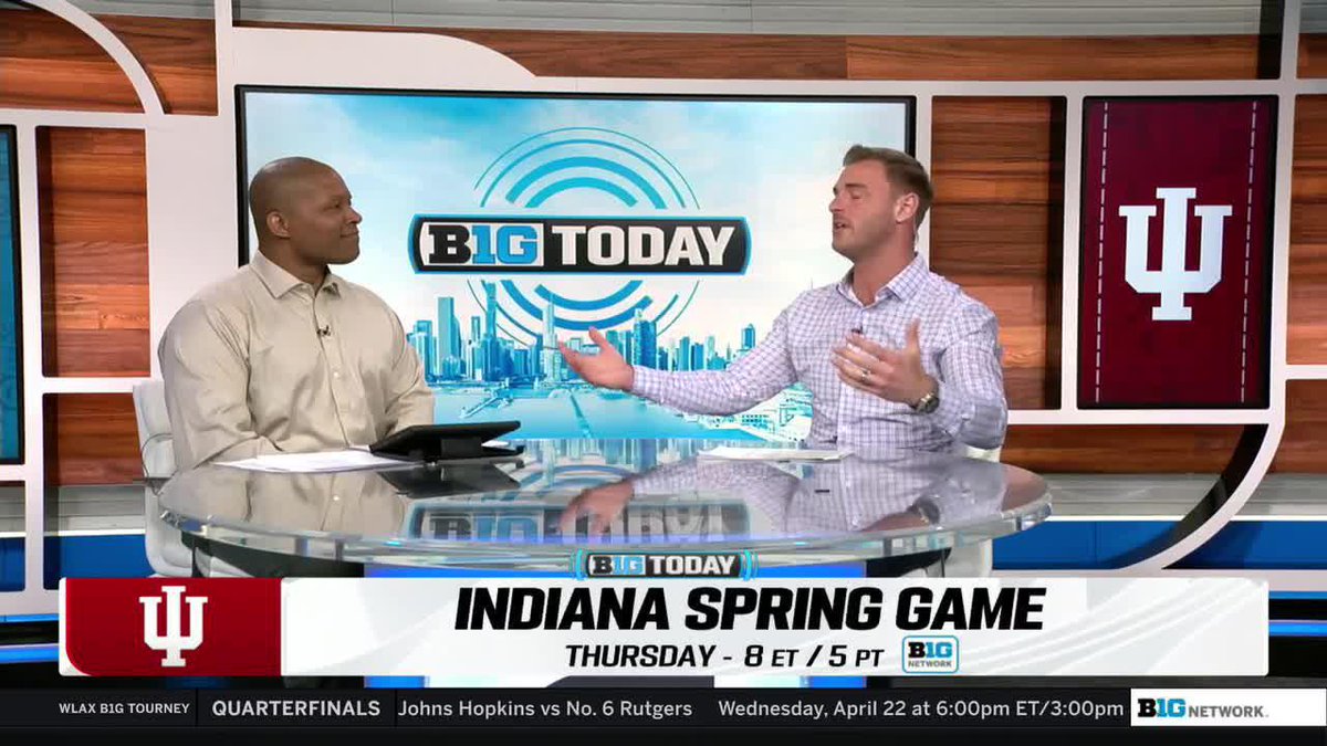 “The driving force behind Indiana’s success is their coaching staff—they’re still there.” Jake Butt previews Indiana Football ahead of Thursday’s spring game 👇 #B1GToday