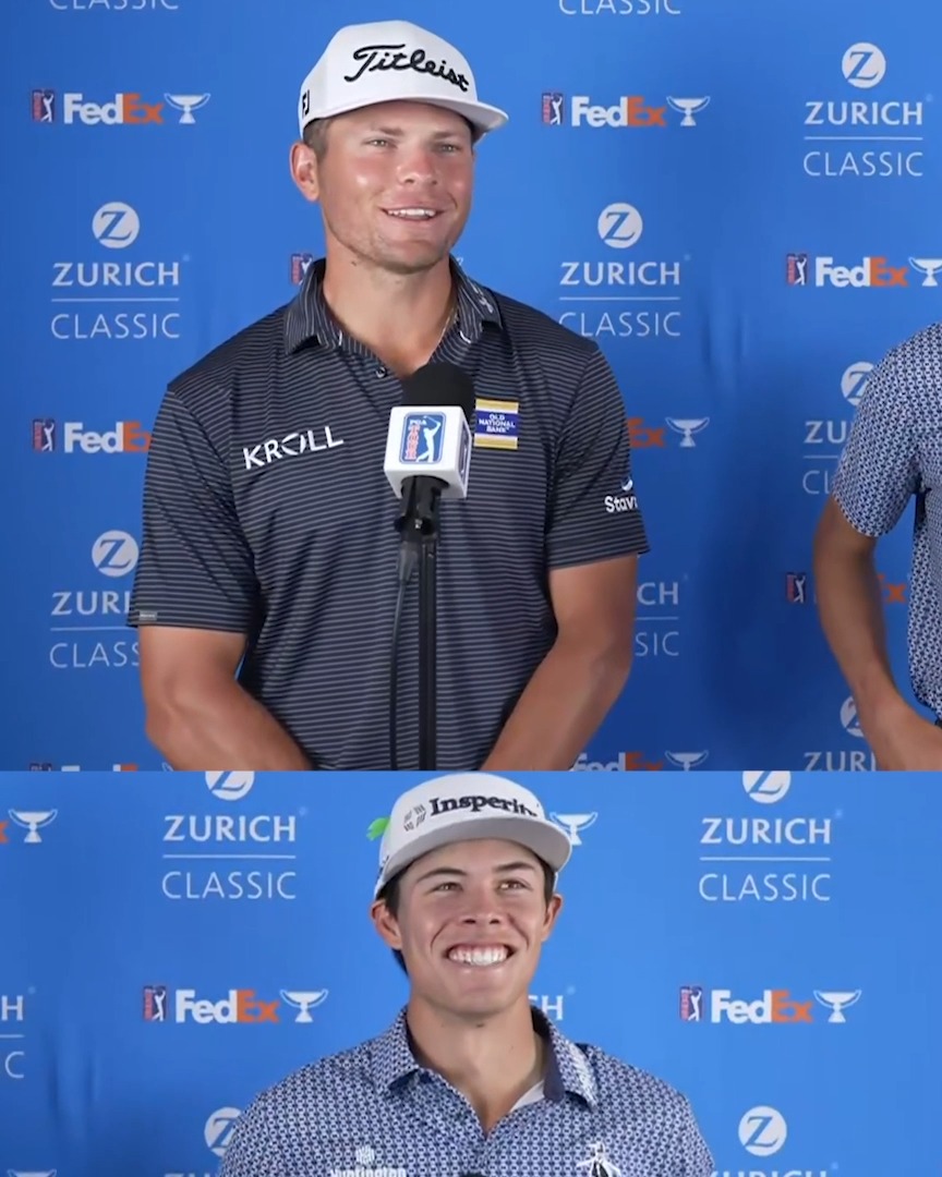 Johnny Keefer wasted zero time (literally) in locking in Michael Brennan as his Zurich Classic partner 🤣