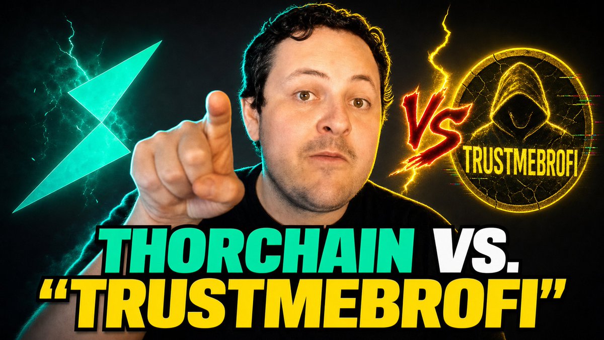 I don't even swear on here, but all the dishonesty, cope, avoiding responsibility, and bullying THORChain and other DEXes for not censoring people's transactions made me go on a bit of a rant. If you're going to do TrustMeBroFi, get rekt. Sorry not sorry. Decentralize or GTFO.