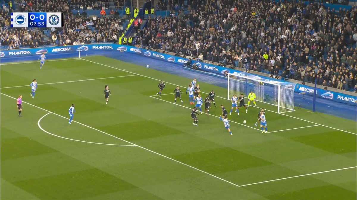 "Another game without a clean sheet for Liam Rosenior" Ferdi Kadıoğlu gives Brighton the lead inside three minutes! ⚡️