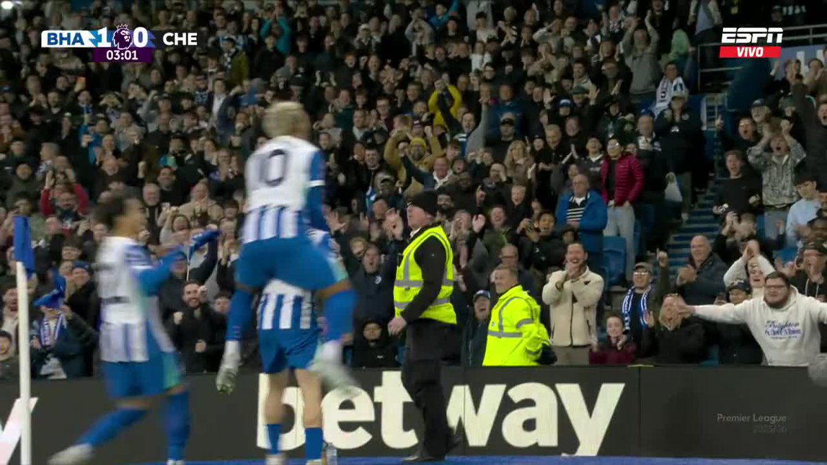 😳🏴󠁧󠁢󠁥󠁮󠁧󠁿 BRIGHTON YA LE GANA A CHELSEA, QUE QUEDA 7MO EN PREMIER LEAGUE.